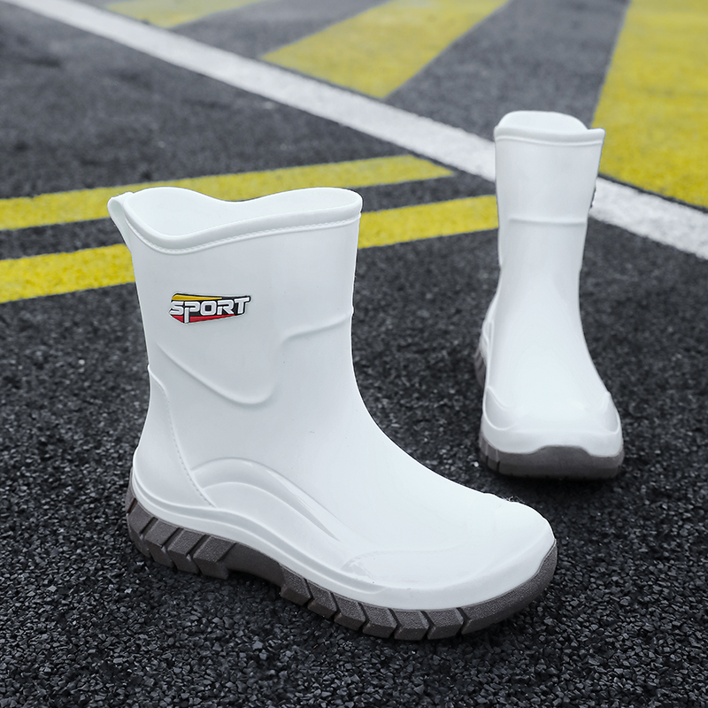 Kitchen Job - Botas de Chuva Brancas até o