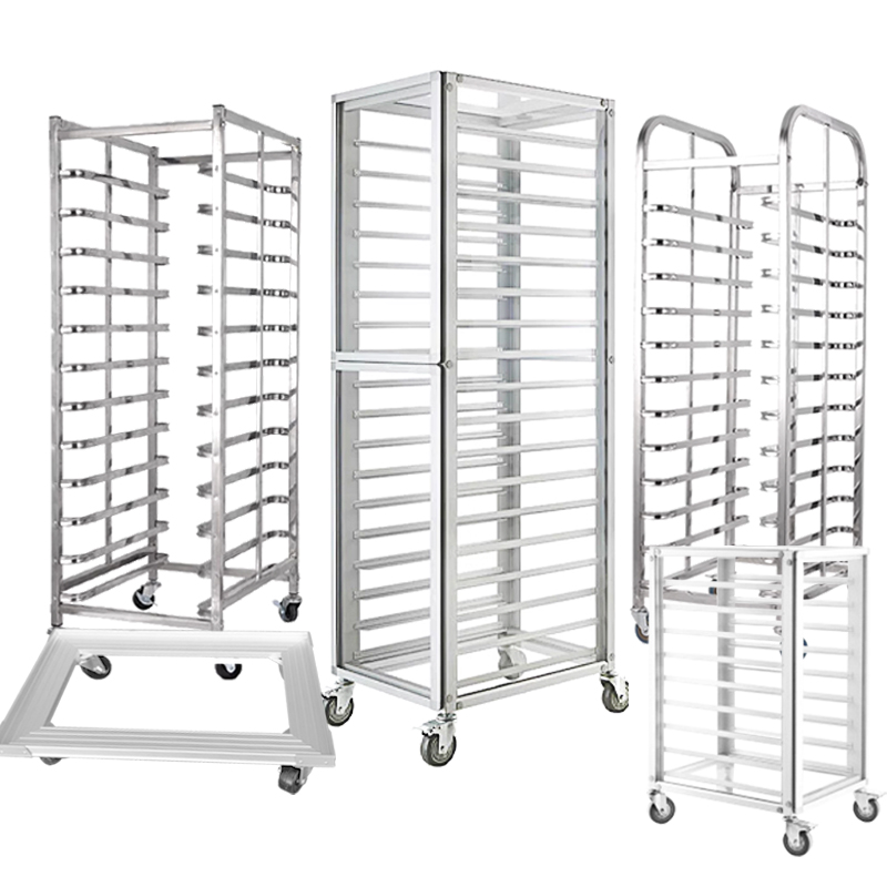 Kitchen Baking Trolley - Carrinho comercial de alumínio para assadeira,