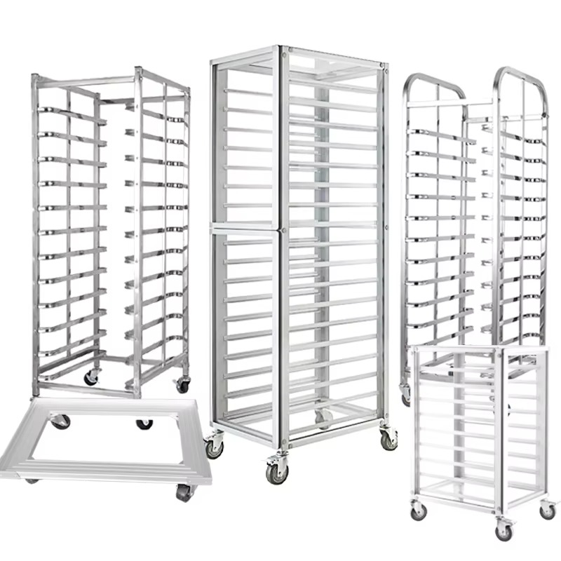 Kitchen Baking Trolley - Carrinho de Alumínio Comercial Multicamadas para