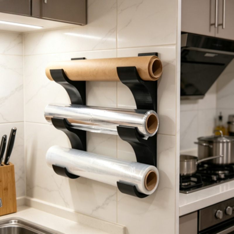 Kitchen Baking Sheet Organizer - Suporte de Parede de Três Camadas