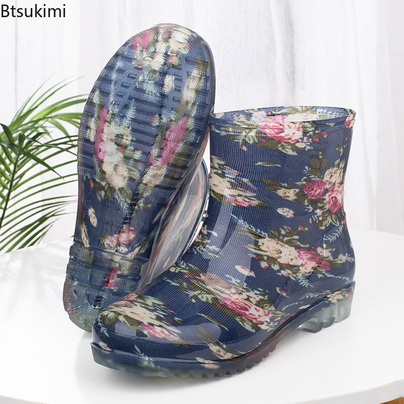 Kitchen Job - Botas de Chuva Femininas Impermeáveis da