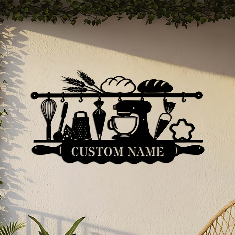 Kitchen For Baking - Arte de Parede Personalizada em Ferro
