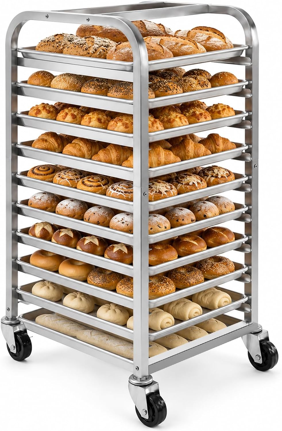 Kitchen Baking Sheet Organizer - Carrinho de Resfriamento Móvel para Padaria