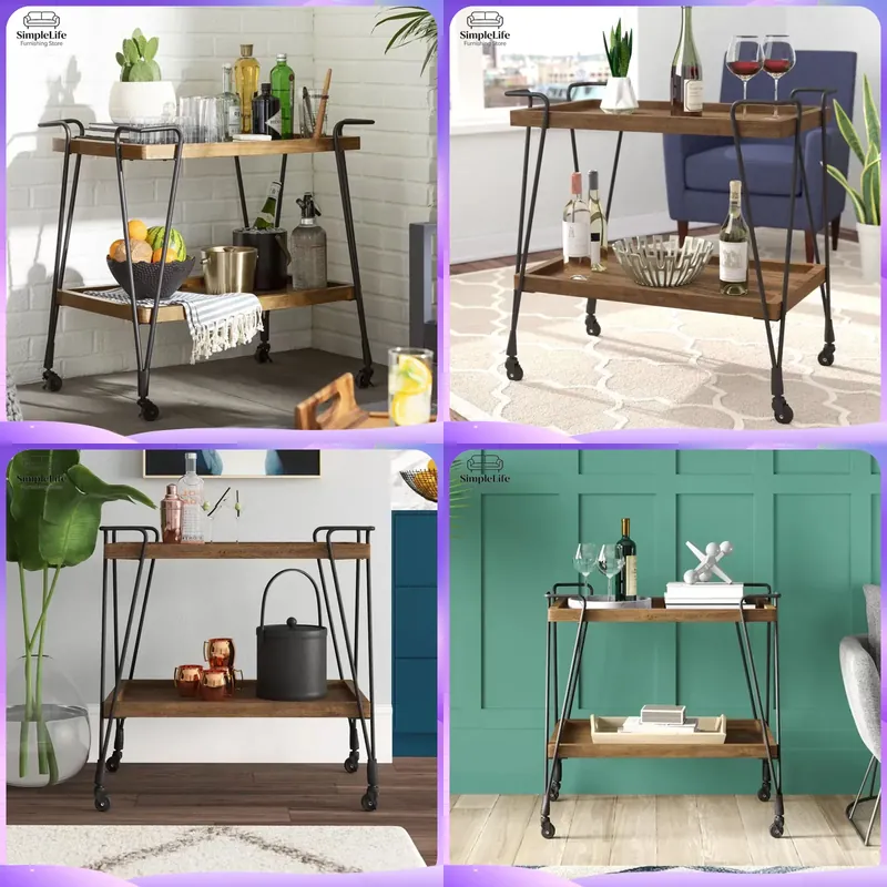 Kitchen Baking Trolley - Carrinho de Cozinha com Rodas, Carrinho