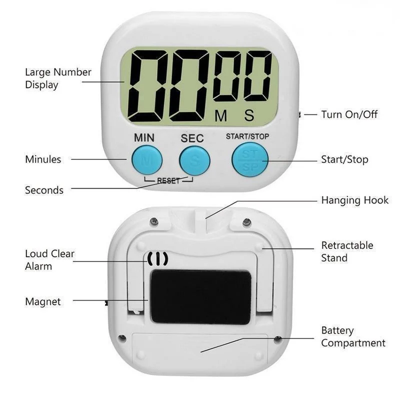 Mini Timer Digital de Cozinha  - Kitchen Baking Game avaliação e preço