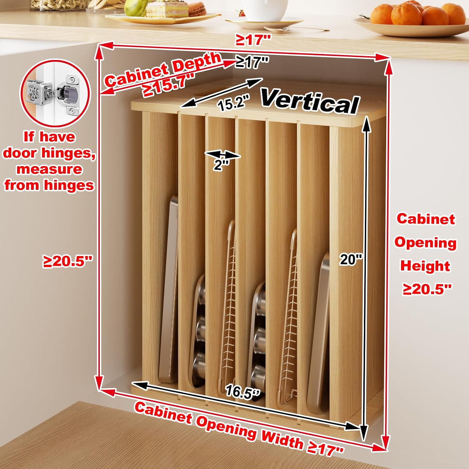 Organizador de Bandejas de Mad - Kitchen Baking Sheet Organizer avaliação e preço