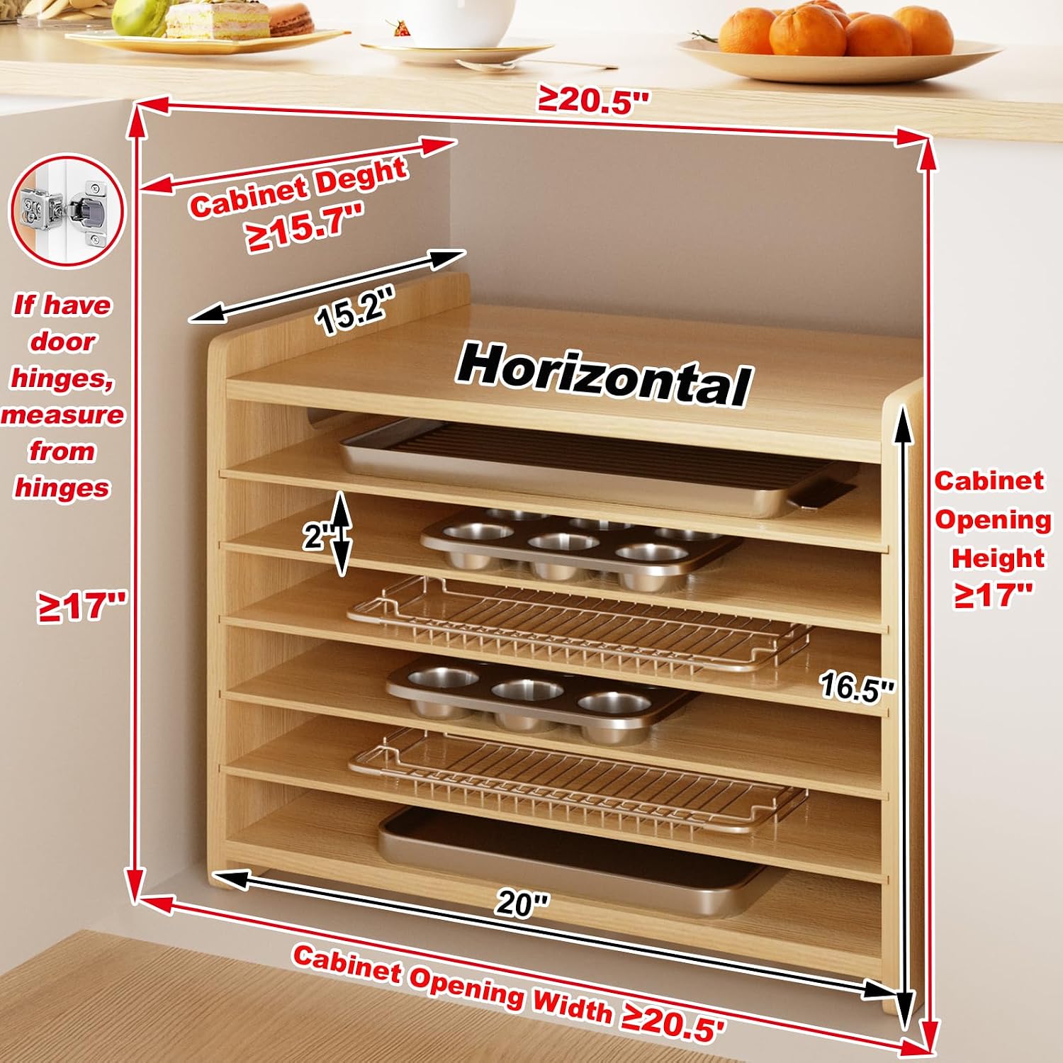 Organizador de Bandejas de Mad - Kitchen Baking Sheet Organizer avaliação e preço