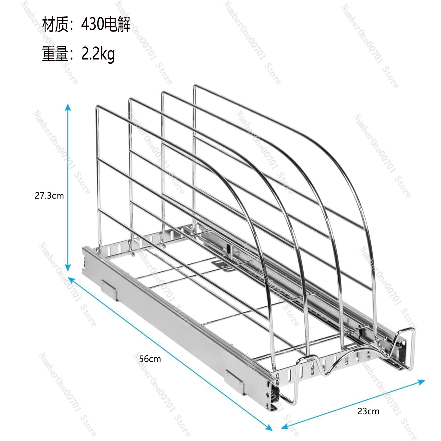 Organizador de Armário de Cozi - Kitchen Baking Sheet Organizer avaliação e preço
