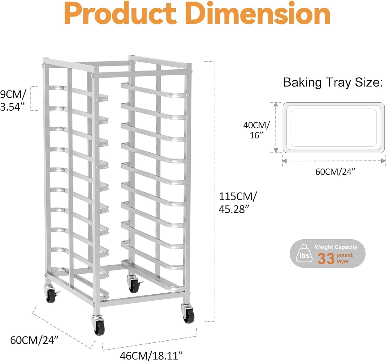 Carrinho de Armazenamento de A - Kitchen Baking Trolley avaliação e preço
