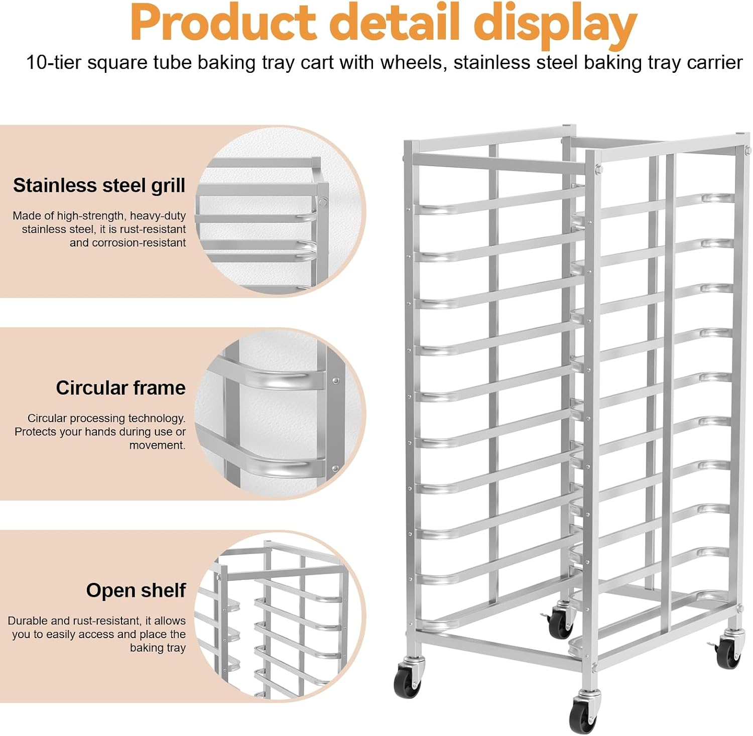 Carrinho de Armazenamento de A - Kitchen Baking Trolley avaliação e preço
