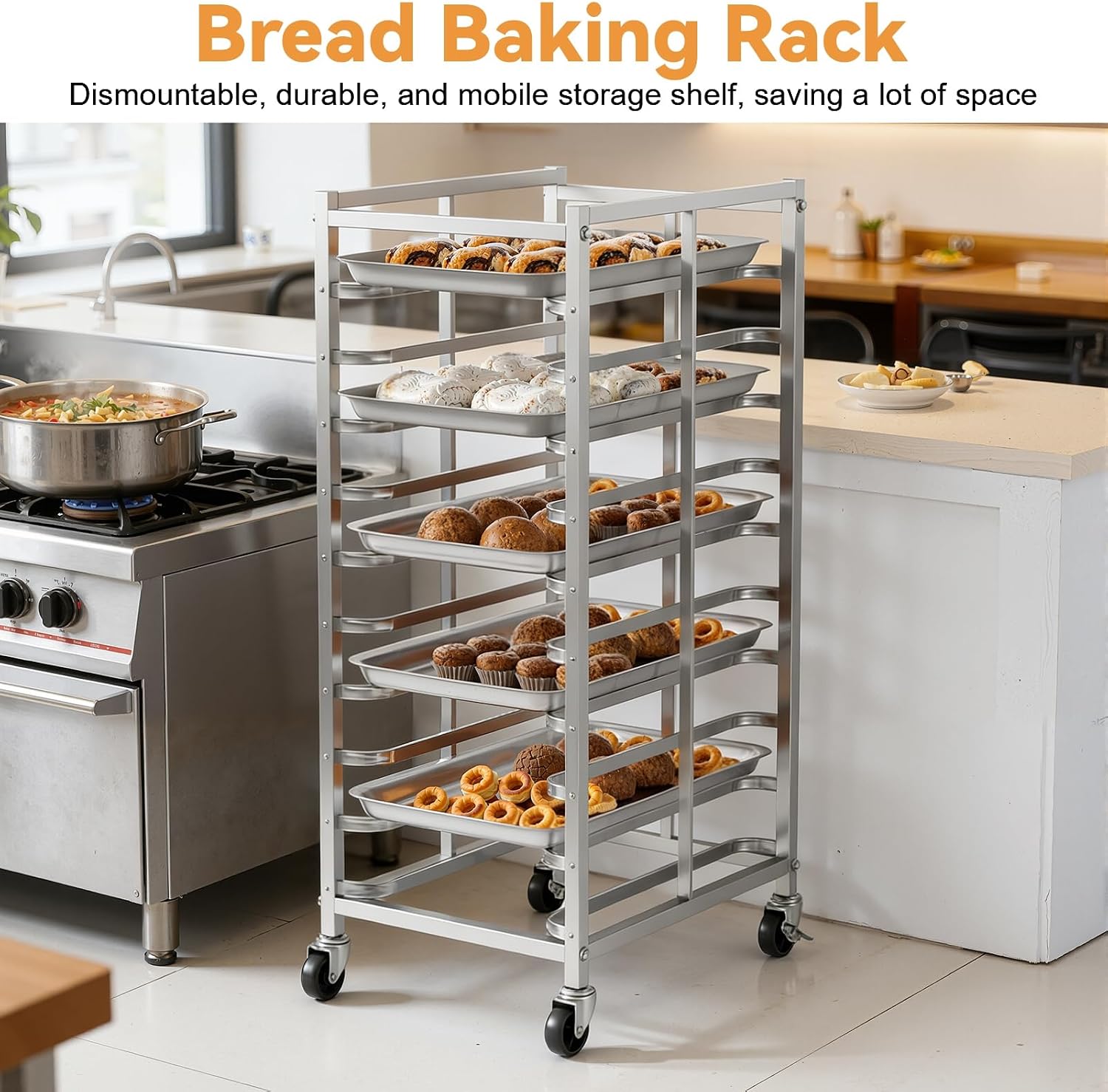 Carrinho de Armazenamento de A - Kitchen Baking Trolley avaliação e preço