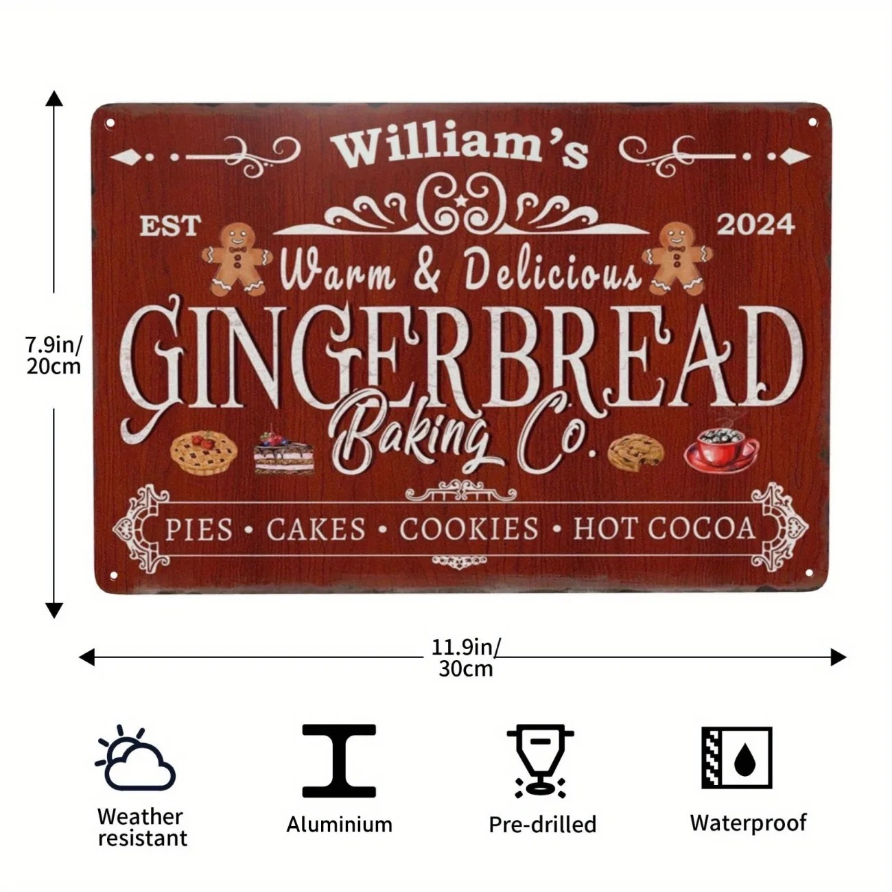 1pc personalizado pão de gengi - Kitchen For Baking avaliação e preço