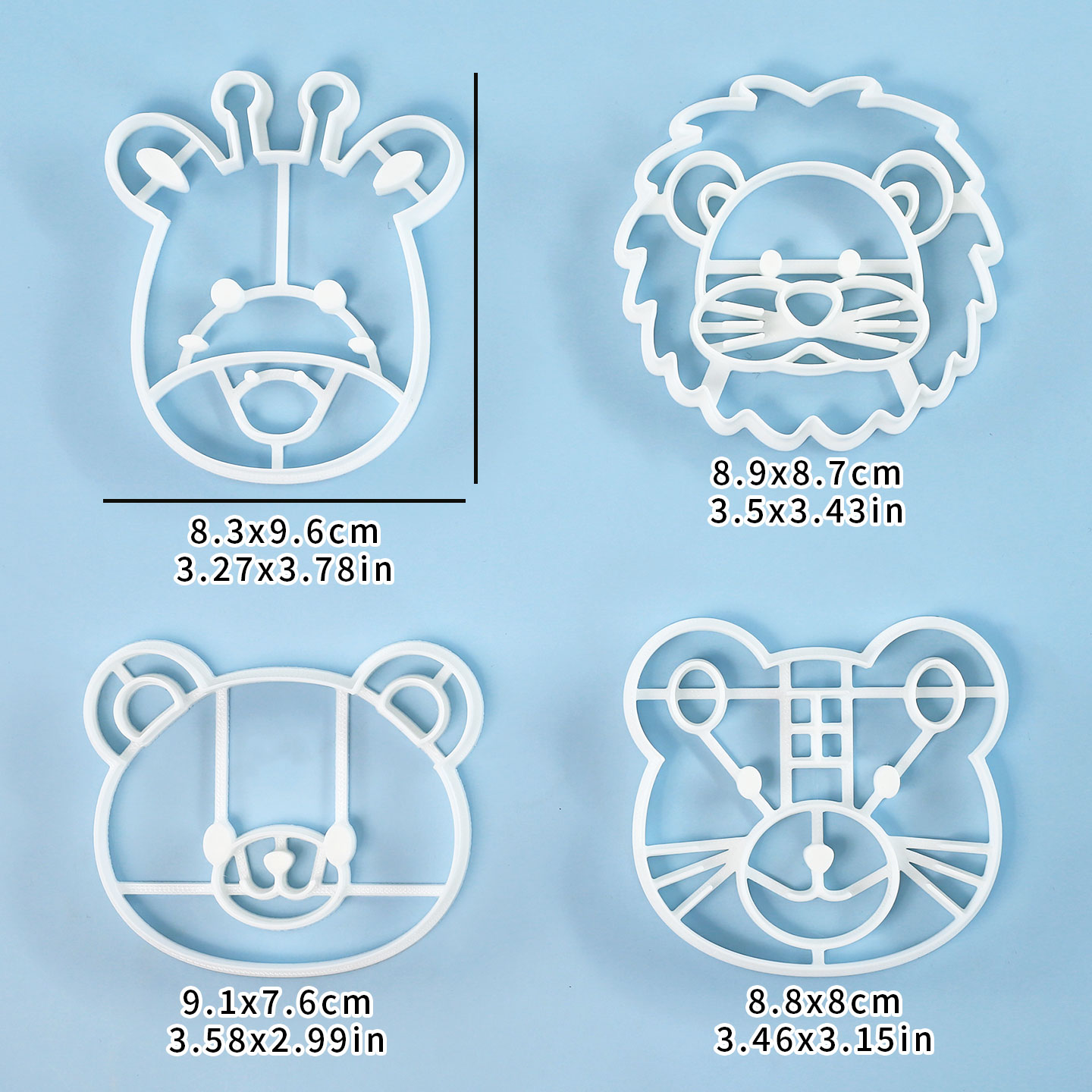 Conjunto de 4 Cortadores de Bi - Kitchen Baking Molds avaliação e preço