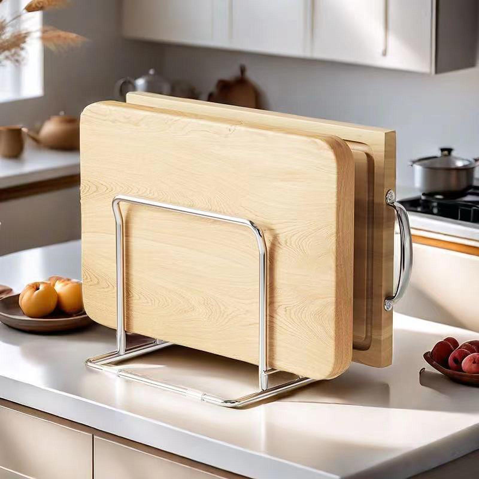 Tábua de corte rack potes pan  - Kitchen Baking Sheet Organizer avaliação e preço