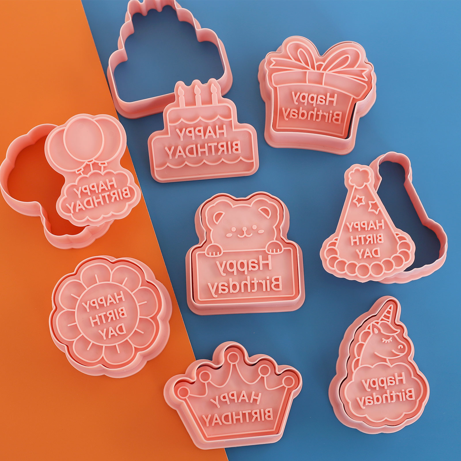8 pçs feliz aniversário cortad - Kitchen Baking Molds avaliação e preço