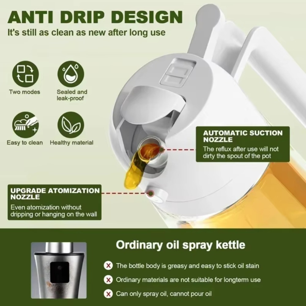 Spray de Óleo 2 em 1 de 470ml, - Kitchen For Baking avaliação e preço