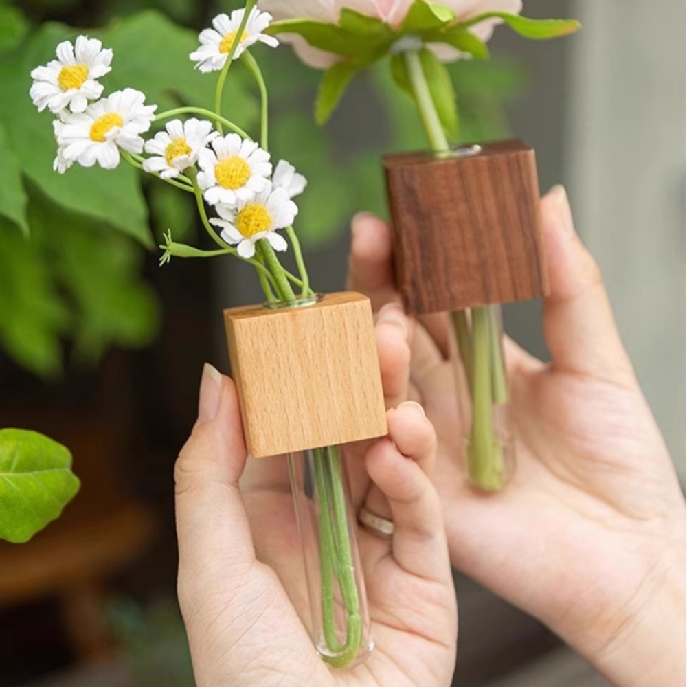 Tubo de ensaio de madeira vaso - Kitchen Quiz avaliação e preço