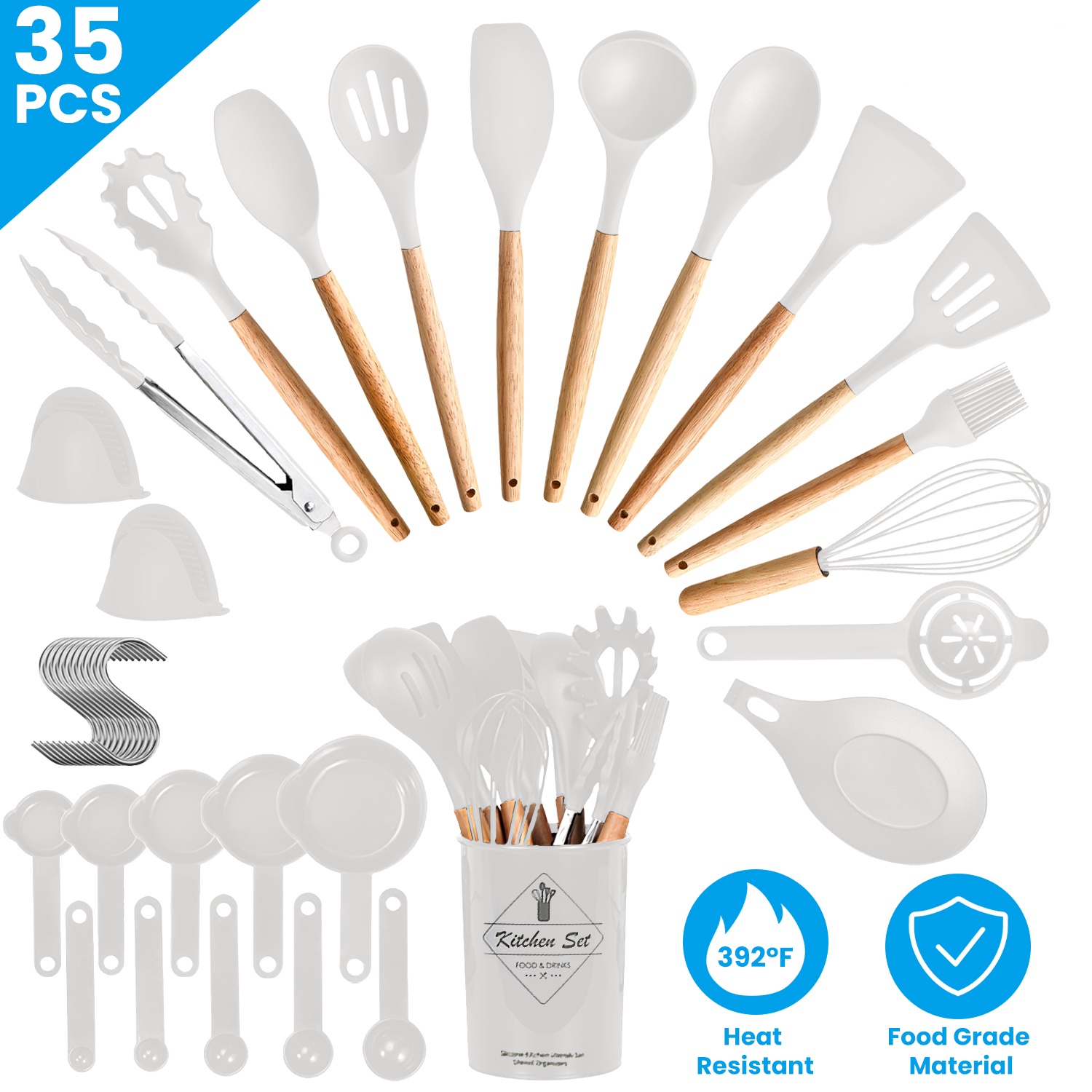 Conjunto de 35 Utensílios de C - Kitchen Baking Necessities avaliação e preço