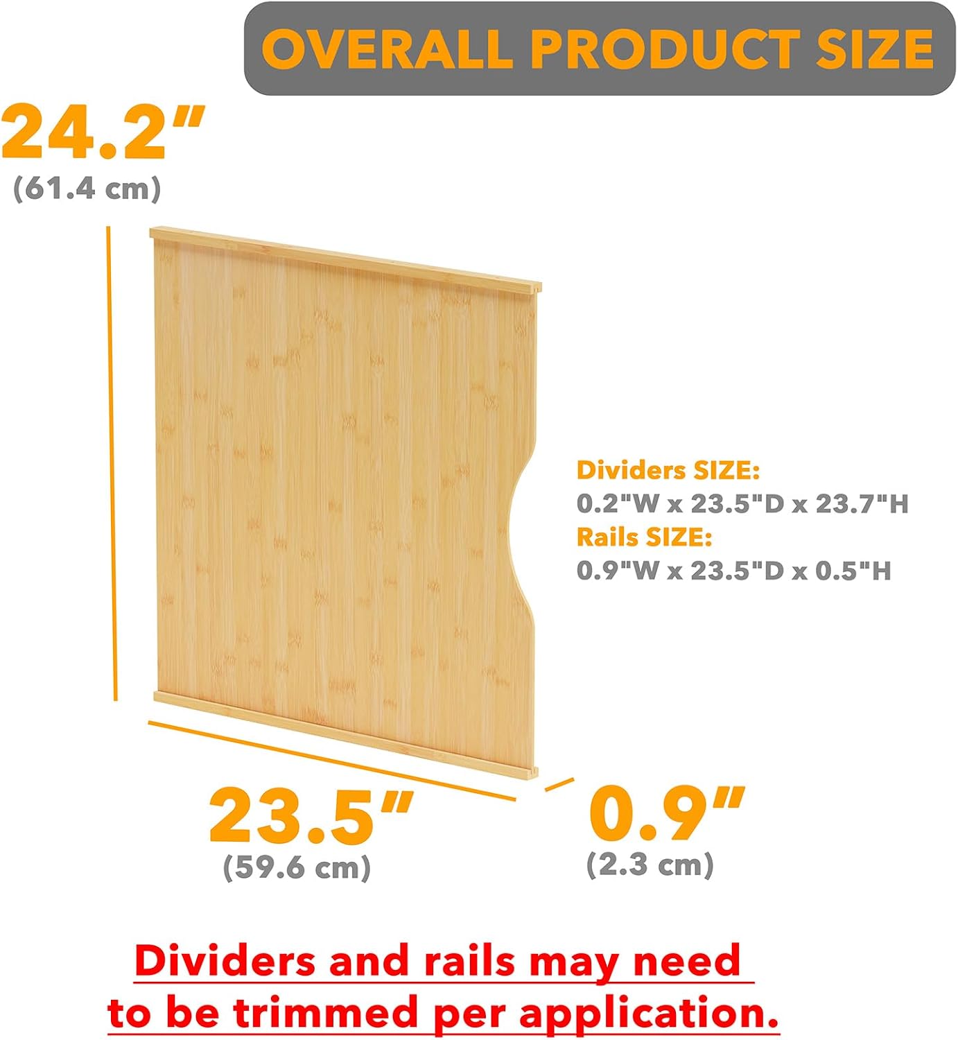 Pacote com 10 Divisores de Bam - Kitchen Baking Sheet Organizer avaliação e preço
