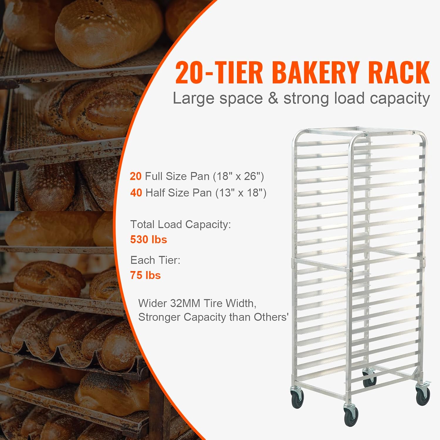 Carrinho de Armazenamento de A - Kitchen Baking Trolley avaliação e preço